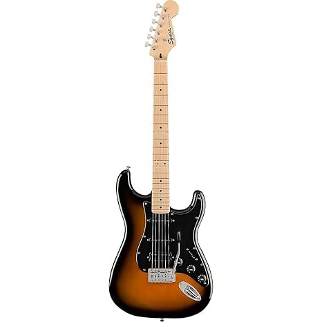 Fender Squier Fsr Squier Sonic™ Stratocaster® Hss, Maple Fingerboard, Black Pickguard, 2-Color Sunburst
