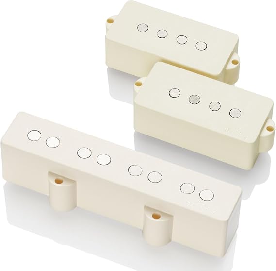 EMG GZR-PJ HZ Geezer Butler Passive PJ Bass Guitar Pickup, Ivory