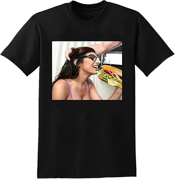 Mia Khalifa Action Movie Star Funny Mens T-Shirt Men's Unisex Tee Shirt Black