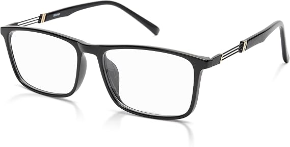 CEETOL Prescription Eyeglasses, Prescription Prescription Glasses, Prescription Type, High Elasticity TR-90 Degree Available, Men's, Women's, Stylish, PC, UV Protection, Clear, Thin Lens, Unisex, Lightweight