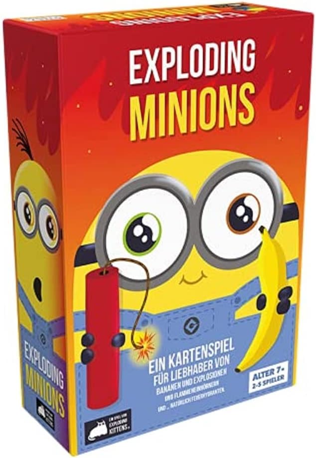 Asmodee | Exploding Minions | Party Game | Card Game | 2-5 Players | From 7 Years | 15 Minutes | German