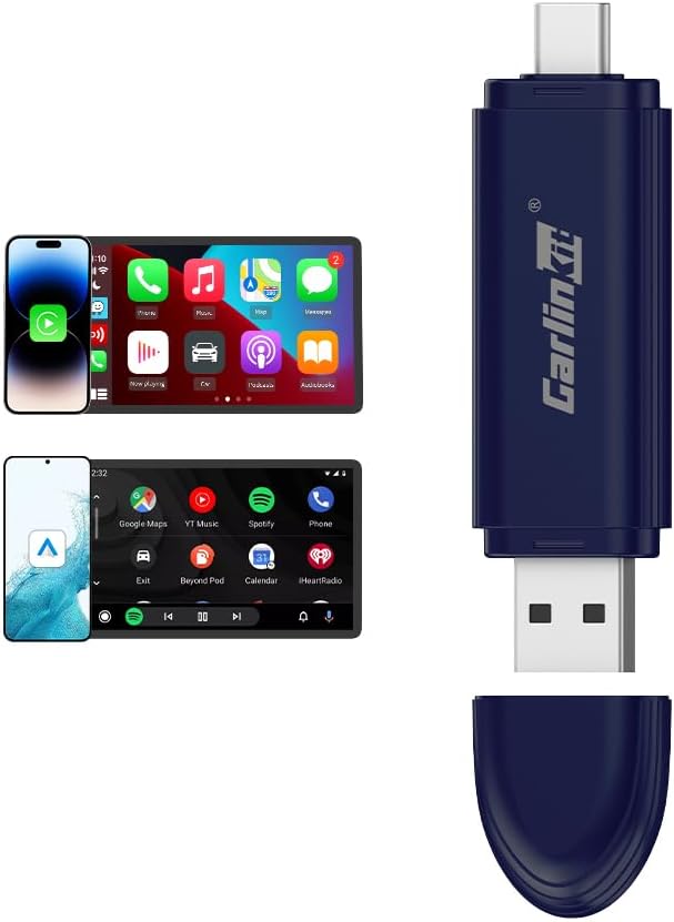 Carlinkit Mini SE Pro Wireless CarPlay AdapterWireless Android auto Adapter, High Grade Durability, USB-CA Universal Car Adapter for iOSAndroid