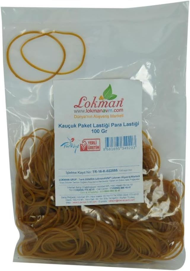 Kauçuk Paket Lastiği Para Lastiği 100 Gr Paket