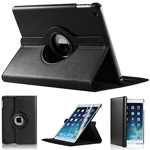 iPad Air 2 Case [Corner Protection] - Slim Fit Premium Pu Leather Folio Case For Apple iPad Air 2 By iPro Accessories BLACK