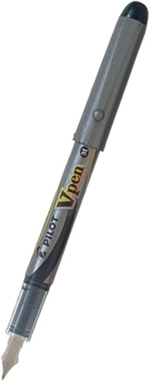 Pilot V-Pen Silver Dolma Kalem, Siyah