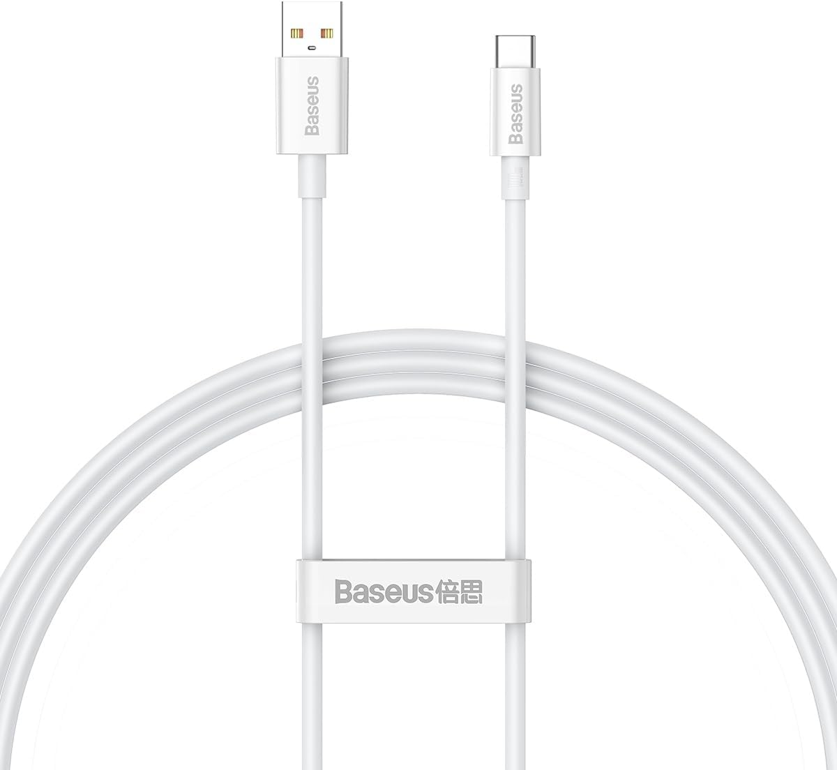 Type-C Cable 100W with Baseus Superior Fast Charging Feature, 1 Meter, White