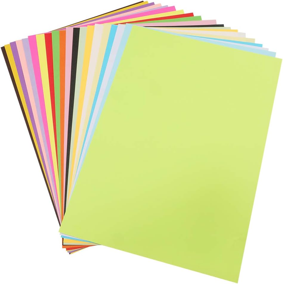 jijAcraft A4 Origami Colour Paper 100 Sheets Coloured Paper 70GSM Assorted Pastel Paper for Handmade Origami,Coloured Printer Paper297MM X 210MM
