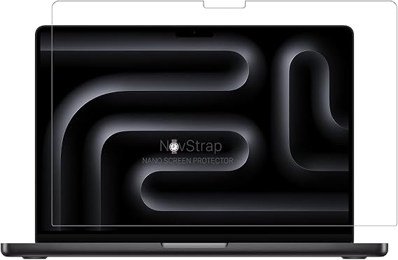 NovStrap Apple Macbook Pro 16 inç M4/Pro/Max A3186 A3403 ile Uyumlu Ekran Koruyucu Parlak Nano Film