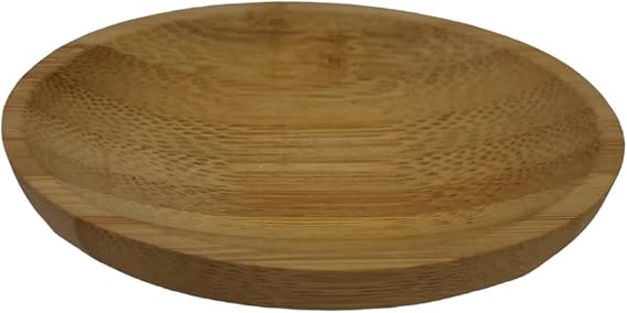 Oval Bambu Servis Tabağı, 10x6,5x2 cm, Kahverengi