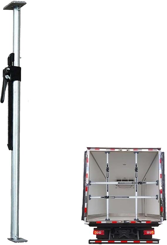 Adjustable Cargo Stabilizer Bar for Box Trucks, Pickup Beds & Trailers - Ratcheting Load Lock Bars, 1 Pack (72-87 inch / 1.83-2.21m) for Secure Transport