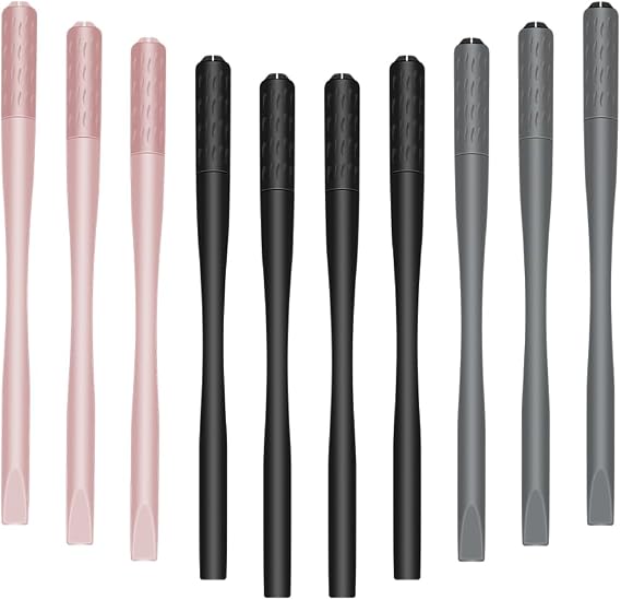 Microblading Grips, Disposable Microblading Pen with Nano 18 U Shape Blade, Sterilized Microblade Holder for Eyebrows, Lips, Microblading Set 10 Pieces