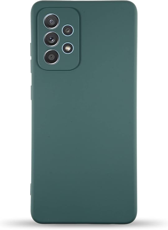 KZY İletişim Samsung Galaxy A32 ile Uyumlu Kapak İçi Kadife Kamera Korumalı Lansman Silikon Kılıf - Yeşil