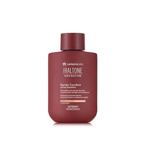 Cantabria Labs - Iraltone Barrier Comfort Shampoo – 250 ml – Gentle Shampoo that Strengthens Barrier Function, Improves Hair Strength and Endurance – With Niacinamide and MetforHair Technology