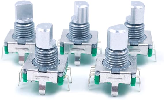 5 Pack Rotary Encoder Push Button Switch Key Switch Components-6mm