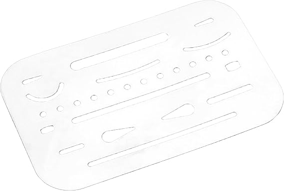 Eraser Shield Stainless Steel Drafting Tool Easy to Use Drafting Template Erase Shield Drafting Supplies for Artists