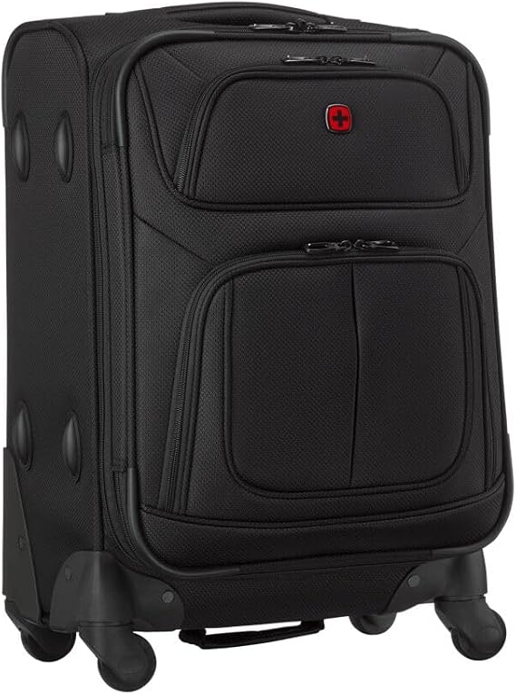 Wenger Sion Carry-On Soft-Shell Suitcase S, 40/45 l Expandable, Black