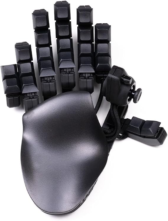 AZERON Keyzen – Keypad with 32 Fully Mappable Keys, 360° Hall-Effect Joystick, Macros, Adjustable Ergonomic Design, Cherry MX Switches, N-Key Rollover. (Black, Cherry MX Brown)