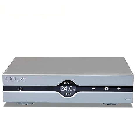 GUSTARD AUDALYTIC DR70N R2R Streaming DAC - Home Audio Network bridge Streaming CK-01 Clock Native 1-bit DSD D/A-Converter DSD512&PCM768kHz (Silver)