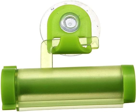 Toothpaste Squeezer Reusable Plastic Rolling Tube Toothpaste Dispenser Suitable for cosmetics and toothpaste 1Pcs Green Professional