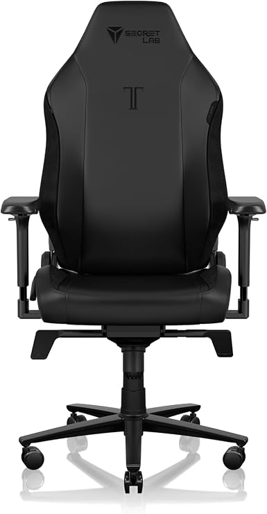 Secretlab TITAN Evo Black Gaming Chair Size XL PU Leather Office Game Ergonomic Ergonomic Ergonomic 4D Armrest Gaming Furniture Adjustable Lumbar Support Gaming Chair Computer Chair Sitting Comfortable Telework Home Remote 165 Degree Reclining Black Luxury Premium