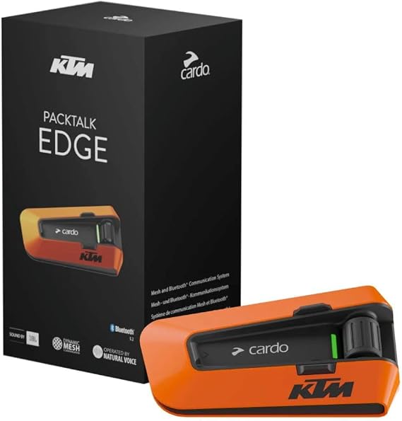 Cardo Systems Packtalk Edge KTM Edition, Single Pack, Orange