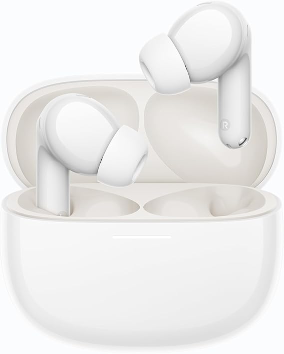 Redmi Buds 8 Kablosuz Bluetooth Kulak İçi Kulaklık, Hibrit Aktif Gürültü Engelleme, Çift Cihaz Bağlantısı, Bluetooth 5.4, 42 Saat Toplam Pil Ömrü, Beyaz