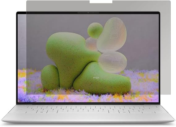 Engo Dell Xps 13 9340 13.4 İnç İle Uyumlu Hayalet Ekran Koruyucu Notebook, Yandan Görünmeyen Anti-Spy Gizlilik (Privacy) Laptop Koruması, 9H Temperli Nano Kırılmaz Esnek Cam, Parlama Önleyici