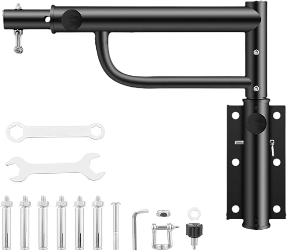 Punch Bag Bracket, Adjustable Rotary Boxing Bag Hanger, Heavy Bag Wall Mount Hanging Stand, Boxing Bag Wall Bracket for Home Gym Indoor Outdoor Boxing Exercise