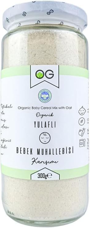 OG Organik Yulaflı Bebek Muhallebisi Karışımı 300 gr 6 Ay