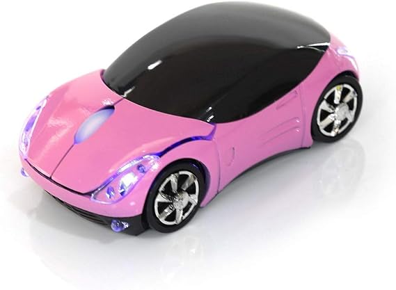 Bewinner Wireless Mouse for Kids, 2.4G & Bluetooth, 1600DPI, Pink