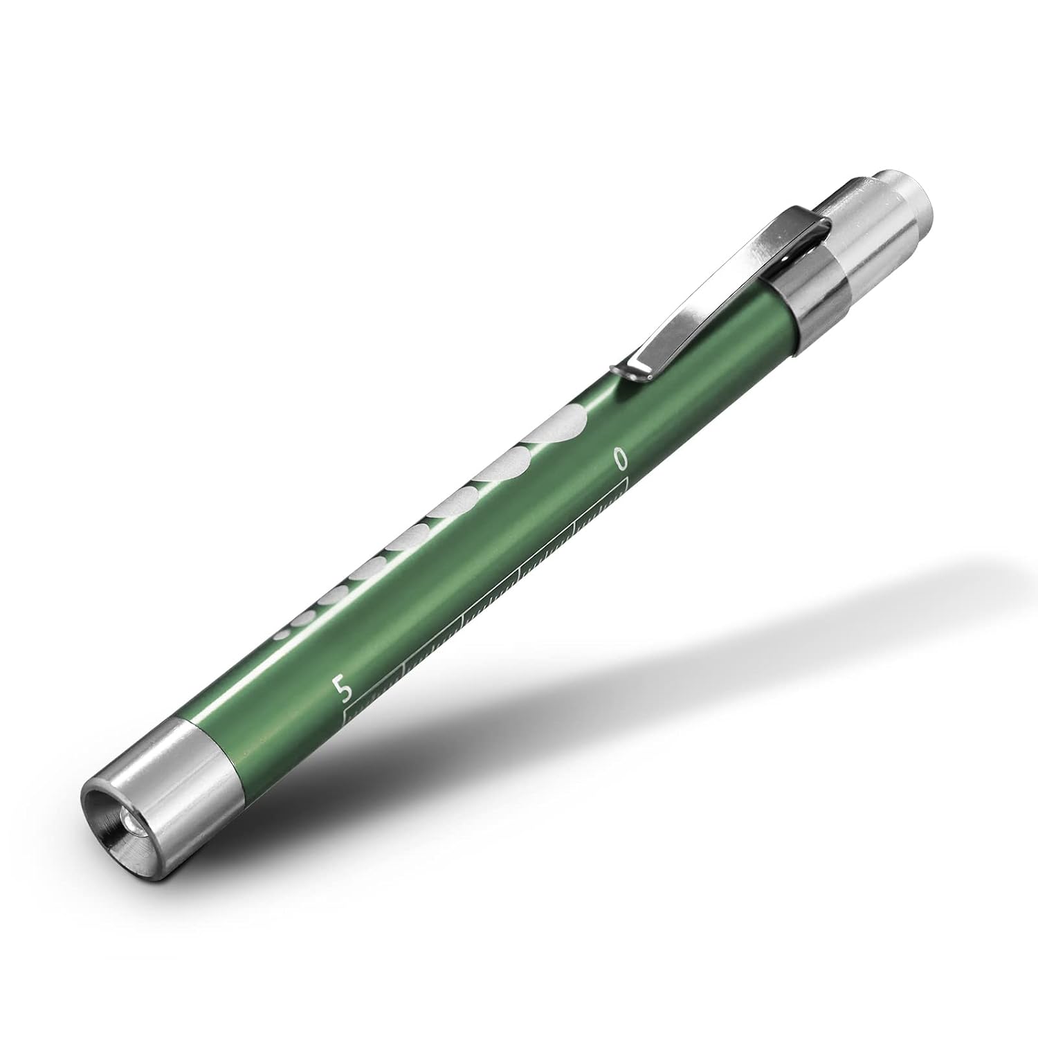 RE-GEN Doctors Nurses Reusable Aluminium LED Pen Light Diagnostics Inspection Penlight Pocket Torch Flashlight 1, Green