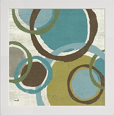 Frame Company Watson Range VIntage Bubbles I by Moira Hershey, Photo Frame - 60 x 60 cm, White