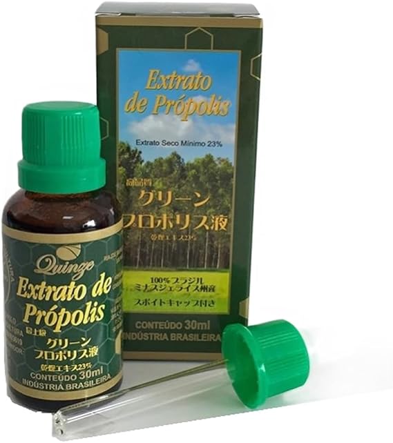 Green Propolis Solution 1.0 fl oz 30 ml with Dropper Cap