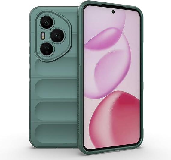 Zore Honor ile uyumlu 400 Pro Kılıf Esnek TPU Oyuklu Arka Yüzey Tasarımlı Zore Etnik Silikon Kapak Koyu Yeşil