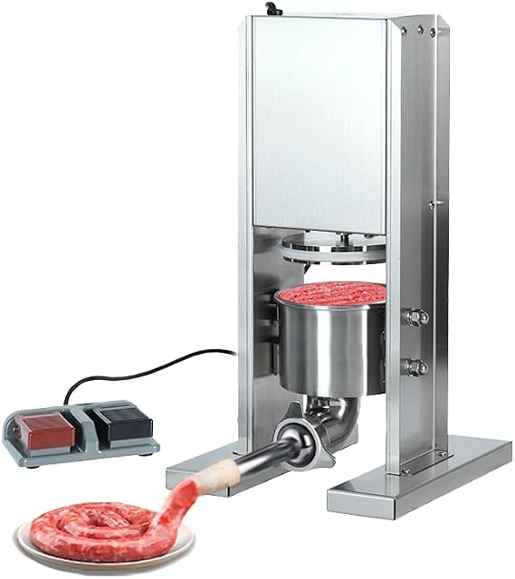Electric Sausage Stuffer - 2L Meat Filler with Stainless Steel Construction and 3 Stuffing Tubes - Kitchen Sausage Filling Machine
