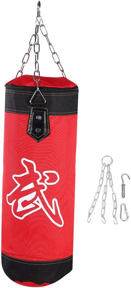 Akozon Punch Bag, Empty Training Boxing Hook Kick Punching Boxing Mens Bags Punch Punching Sand Bag Sandbag Hing Heavy Fight Karate