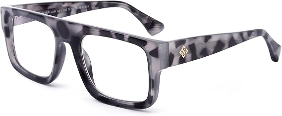 Blaues Licht Filter Lesebrille, Quadrat Frame Reader Anti-Glare Sport Computerbrille