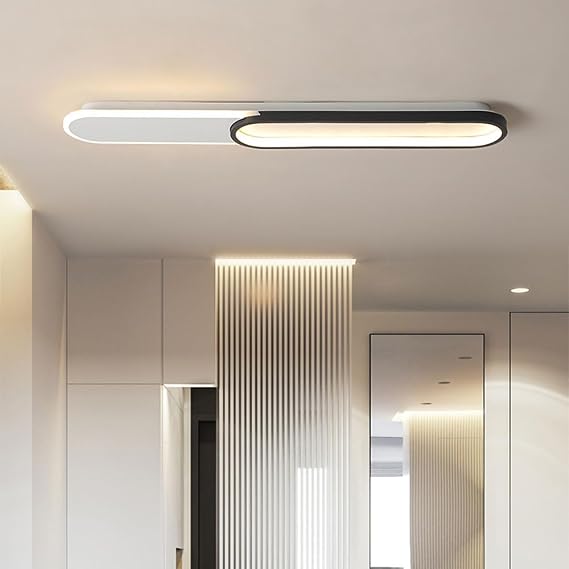 LED Flush Mount Puff Lights, Creative Strip Ceiling Lamp,Dimmable Low Profile Flushmount Linear LED Ceiling Light Fixture For Kitchen, Laundry