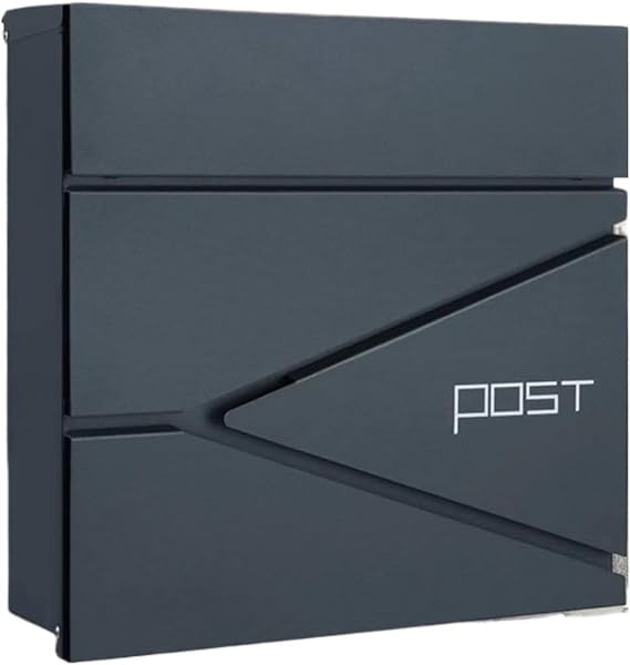 Wall Mounted Mailboxes for Outside,Mailboxes for Outside Wall Mount,Mailboxes & Accessories, Wall Mount Mailboxes Letterbox Posts Package Drop Boxes Lockers Mail Drop Collection Boxes 14.5×14.2×4.1 In
