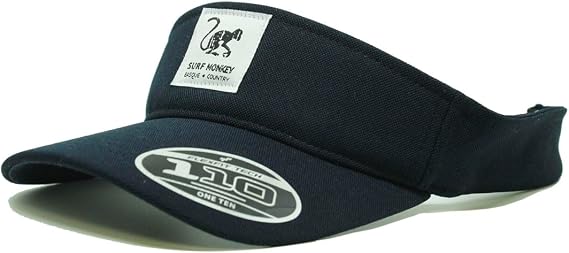 Surf Monkey High Performance Visor Men/Women - Golf/Tennis - One Size - Quick Dry
