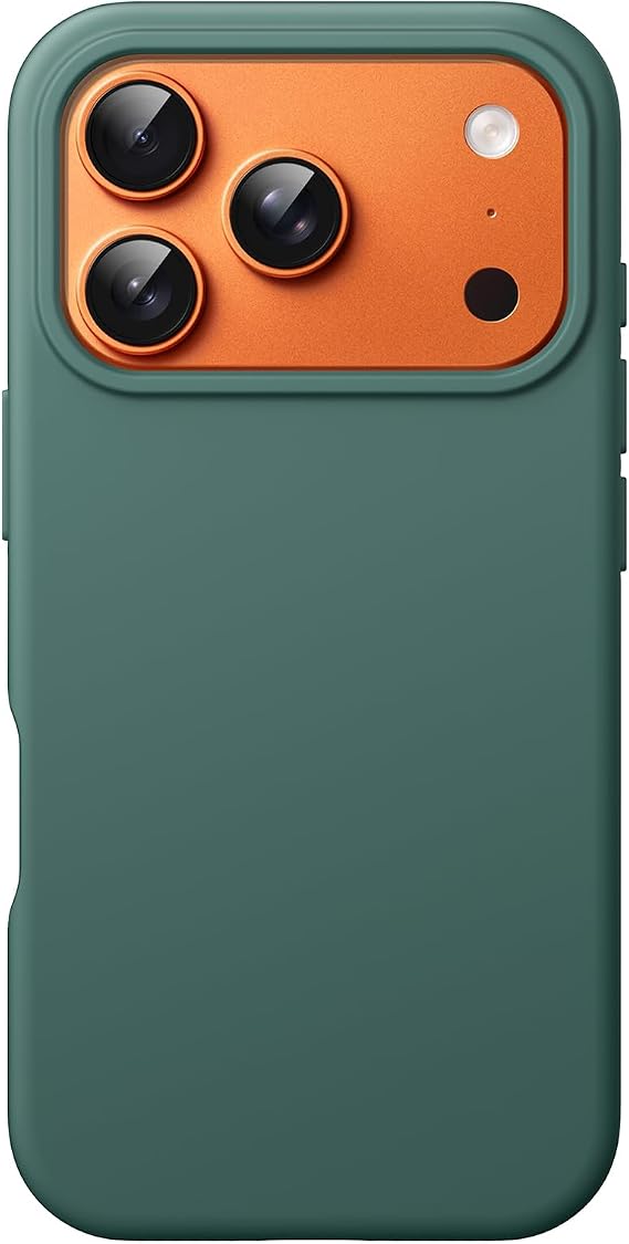 JETech Silicone Case for iPhone 17 Pro Max, Midnight Green