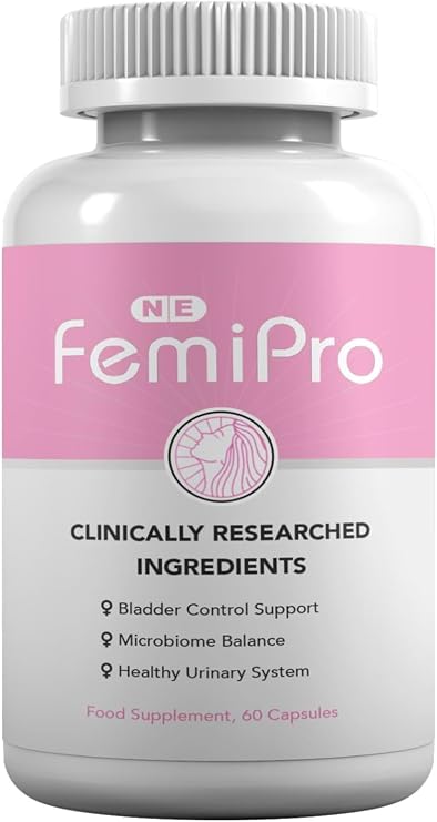 Femi Pro Bladder Control Support Supplement, 60 Capsules, Microbiome Balance, Healthy Urinary System