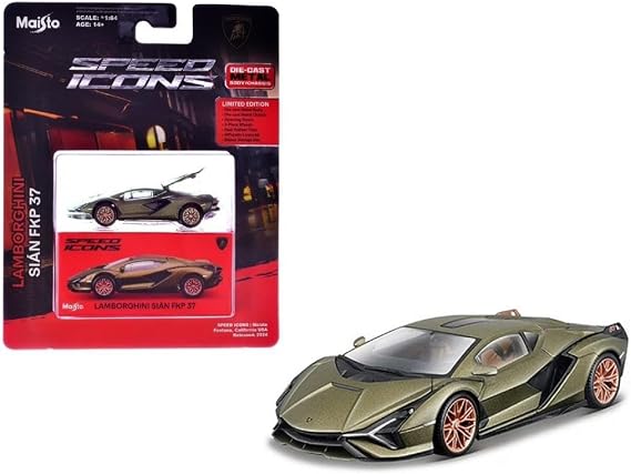 Maisto 1:64 Speed Icons - Lamborghini Sian Fkp 37 Metalik Yeşil
