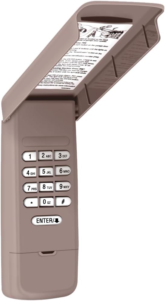 ASONPAO 878MAX Universal Wireless Keypad Keyless Entry for Liftmaster Garage Door Opener(1Pack)