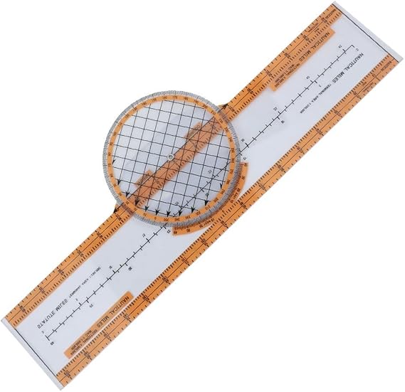 Flight Computer Aviation Plotter Circuit Slide Ruler, Pilot Training Precision Measurement Tool, Orange ABS Compact And Portable(CRP-5)