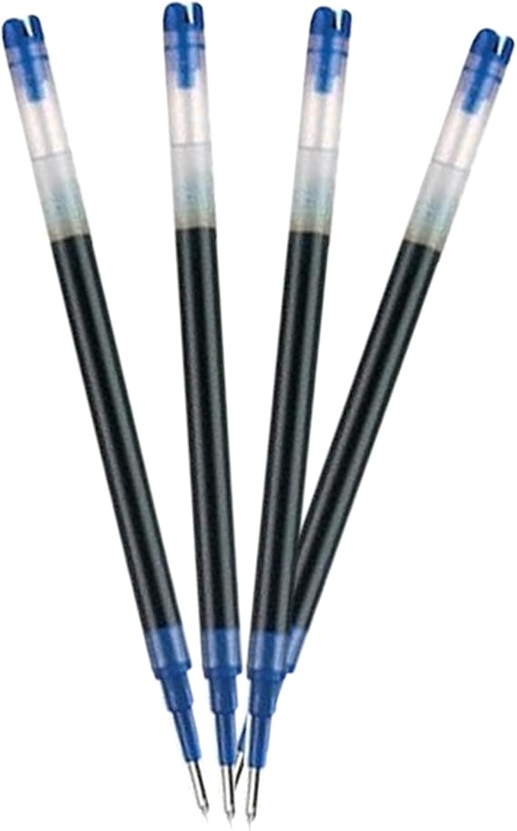 Pilot G2-07 Blue Gel Ink Refill - 0.7mm Medium Tip Ink Cartridge Replacement for Pilot G2 AlphaGel G23 G2ex Gel-X Begreen G-Knock ExecuGel B2P, Writing Supply for Work, Study & Journals | Pack of 4