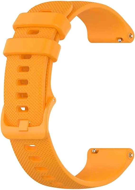 Microsonic Garmin Forerunner 255S Kordon, Silicone Sport Band Hardal (Garmin Forerunner 255S ile Uyumlu Kordon, Akıllı Saat Kayışı)