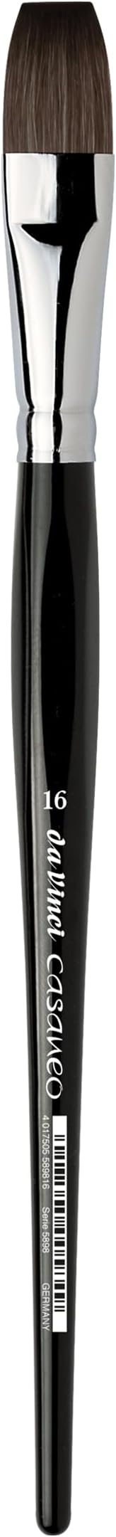 Da Vinci 5898 Series Water Colour Brush, Synthetic Fiber, Black, 22.700000000000003 x 1.6300000000000001 x 30 cm
