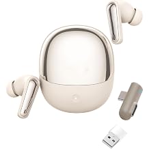 VBESTLIFE Wireless Gaming Earbuds, 2.4G Bluetooth 5.4 Dual Mode Earbuds with ENC Mic and USB C Dongle for Phone Tablet Laptop PC Game Console VR (White)