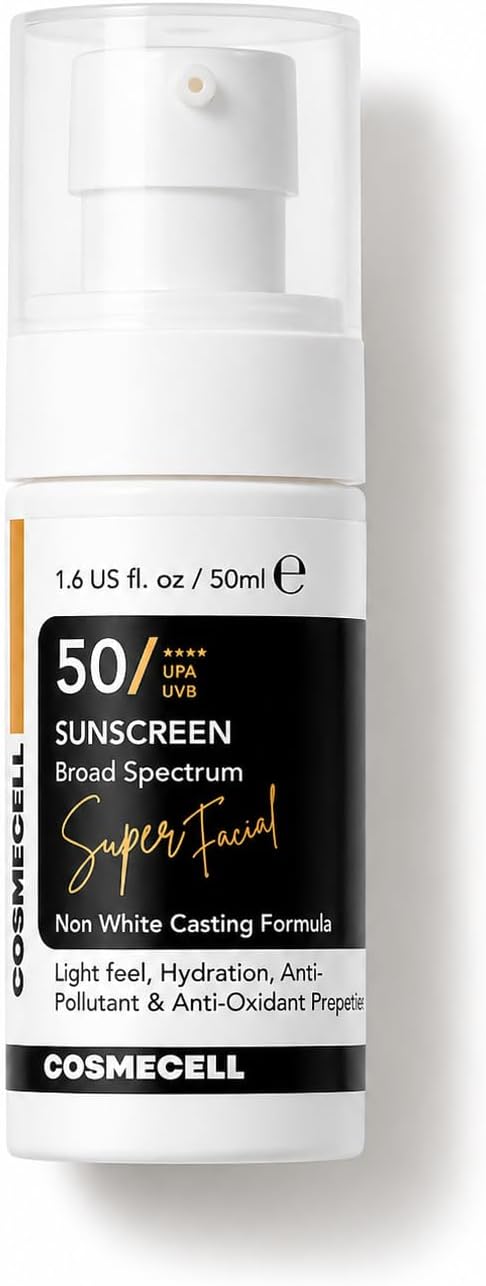 Super Facial Broad Spectrum SPF 50 Sunscreen, 50ml